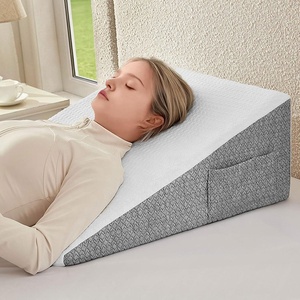 Bantal Wedge busa memori kustom, bantal Wedge tempat tidur segitiga membaca belakang - Product Image 1