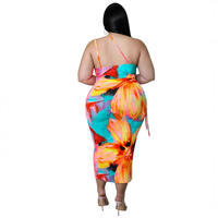Robe décontractée moulante et sexy sans manches à découpes imprimées pour femme, collection 2026