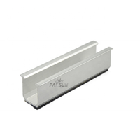 Rail en U en aluminium pour montage solaire sur toit, profilé personnalisé FarSun, mini-rail pour système de fixation solaire