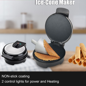 Máquina Eléctrica <span class=keywords><strong>de</strong></span> 1200W para Hacer Rollos <span class=keywords><strong>de</strong></span> Huevo Crujientes, Conos <span class=keywords><strong>de</strong></span> Helado y Waffles, Plancha Doméstica para Desayunos, Sándwiches <span class=keywords><strong>de</strong></span> Huevo y Crepas - Product Image 5