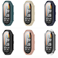 Forwelleny PC étui rigide en verre protecteur d'écran pare-chocs étui de protection pour Xiaomi Mi Band 10 9 8 7 NFC accessoires Film