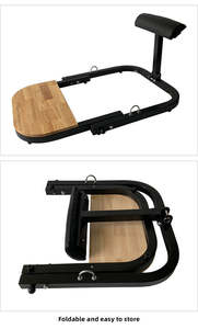 Appareil de musculation robuste pour les fessiers, pour les exercices à domicile, avec structure en acier et revêtement en cuir PU résistant à l'abrasion - Product Image 2