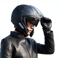 Casque de moto 3/4 unisexe de marque RNG, style coréen, toutes saisons, certifié GB811-2022A pour la moto et le scooter