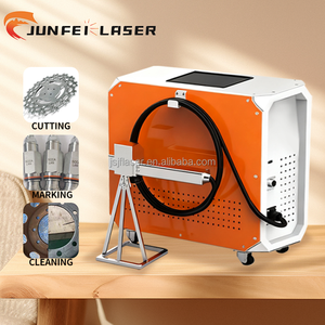 JUNFEI Nuova Macchina <span class=keywords><strong>per</strong></span> Pulizia <span class=keywords><strong>Laser</strong></span> a Fibra Portatile 3-in-1 100W/200W <span class=keywords><strong>per</strong></span> Acciaio Inox, Alluminio, Metallo, Legno, Pietra, Facile Utilizzo - Product Image 1