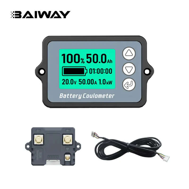 120V50A LCD universel plomb acide Lithium testeur de Charge et de décharge de batterie tension de batterie indicateur de capacité testeur de compteur BW-TK15