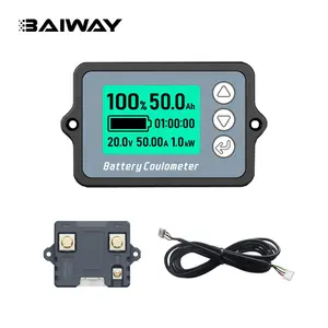 120V50A LCD universel plomb acide Lithium testeur de Charge et de décharge de batterie tension de batterie indicateur de capacité testeur de compteur BW-TK15