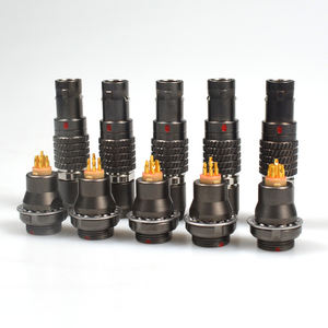 מחבר מקלדת מכנית מסוג Push-Pull עגול זכר 2-4 פינים בצבע Gunmetal FGG 00B - Product Image 2