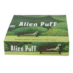 Papier à rouler Alien Puff King Size brun non blanchi, gomme naturelle, sans chlore, combustion lente, logo personnalisé, OEM, ODM, approvisionnement en vrac, 100% - Product Image 3