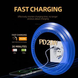 ヨーロッパの電源USBポート電気ソケットドイツSchuko2PEソケット、急速充電USBタイプAタイプCコンセント付き - Product Image 5