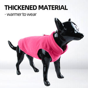 Großhandel benutzer definierte Farbe warm dick billig Haustier Kleidung Hund Fleece Mantel - Product Image 5