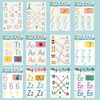Cuaderno de Práctica Mágico 2026, Libro de Lectura, Práctica de Escritura de Números y Letras, Juego de Cuadernos de Práctica Mágicos Reutilizables para Niños