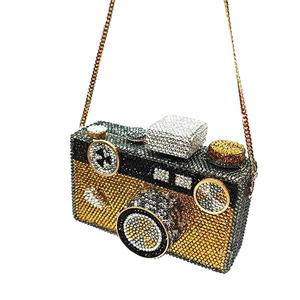 Bolso de Noche Vintage para Mujer con Cristales y Diamantes de Imitación, Cartera de Mano Elegante para Invitadas de Boda y Fiestas Temáticas - Product Image 5