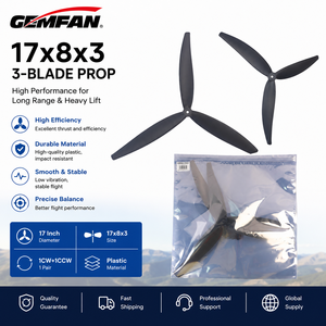 Hélice GEMFAN 17x8x3 de 17 Pulgadas para Dron UAV, Hélice de Plástico de 3 Aspas para Drones de Largo Alcance y Gran Capacidad de Carga - Product Image 4