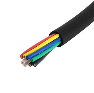 Chloroprene 450/750V Neoprene Chloroprene Rubber Cable 3/4 Core 2x1.5mm2 2.5 Sq Mm Copper Stranded Conductor Flexible HO7RN-F Insulated Type