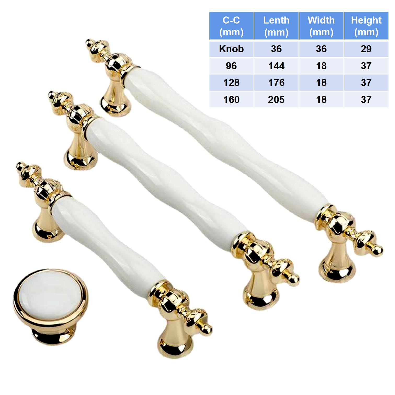 White Ceramic+Gold Metal