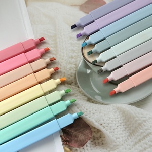 Biểu Tượng Tùy Chỉnh 16Pcs Thẩm Mỹ <span class=keywords><strong>Highlighter</strong></span> Set, Pastel Các loại Morandi Màu Đục Tip Kinh Thánh Highlighters Cho Các Trường Học & Văn Phòng - Product Image 6