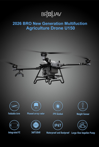 BROUAV U150 Heavy Payload Agricultural Spraying Drone with Pump <b>Sprayer</b> Cost-Effective Easy-to-Operate for Farm Crop Protection - Product Image 6