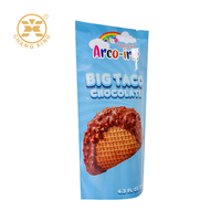 Sachet d'emballage alimentaire robuste à fermeture éclair avec impression en héliogravure pour biscuits et snacks