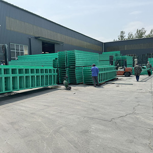 Haoyang Fiberglass Cable Trays Green Ventilated Perforated Trough For Cable Laying - Product Image 2