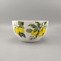 Service de vaisselle en céramique, 12 pièces, design de citron, fabriqué en chine, 2018