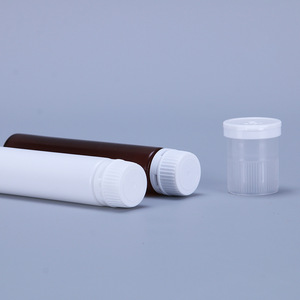 Flacon de liquide <span class=keywords><strong>oral</strong></span> multicolore ambre/chocolat avec bouchons de sécurité 5ml 10ml 15ml 20ml, flacon en PET pour collagène, flacon long en plastique - Product Image 5