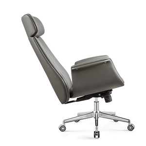 Silla de oficina ejecutiva de diseño moderno de cuero de vaca, silla ergonómica Boss, sillón de calidad <span class=keywords><strong>para</strong></span> uso doméstico y de oficina - Product Image 4
