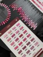 LADAI 24 Couleurs Série Rouge Diamant Effet Chatoyant Vernis Gel UV French Cat Eye Kit DIY Salon de Manucure Longue Durée