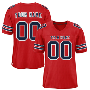 Vêtements d'entraînement unisexes à manches courtes pour le <span class=keywords><strong>rugby</strong></span> et le football américain Uniformes imprimés personnalisés avec nom et numéro - Product Image 1