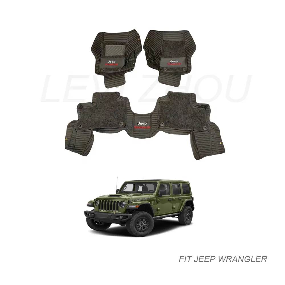 Bán Chạy Thảm Trải Sàn Xe Hơi Bằng Da Đặt Làm Theo Yêu Cầu Dành Cho Xe Jeep Wrangler 2011-2017 2018-2022 2023