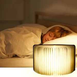 최고의 선물 선택 도매 충전식 책 조명 침대 옆 독서를위한 어린이 LED 야간 램프