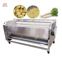 Industriële Prijs Groenten Cassave Knoflook Fruit Apple Citroen Oranje Wasmachine Ui Borstel Roller Aardappel Washer En Dunschiller