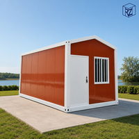 Bureau préfabriqué en conteneur, maison modulaire avec toit incliné pour chantier, structures temporaires écologiques Ray-Zen