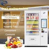 Nouveauté - Distributeur automatique intelligent ZHZN pour boissons en bouteille et en-cas - Paiement sans argent liquide - Écran tactile 21,5 pouces - WiFi/4G - Étagères réglables