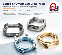 Pièces métalliques en acier inoxydable usinées avec précision par CNC PVD et services de polissage et de prototypage rapide 3D pour montres