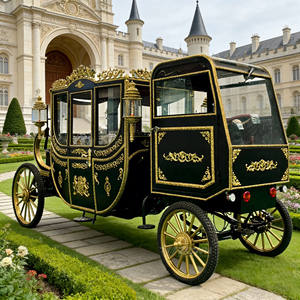 รถม้าคลาสสิคแบบเปิดประทุน เบาะนุ่ม สำหรับงานพิธีการ/ชมวิว  รถม้าไฟฟ้าสำหรับงานเทศกาล - Product Image 1