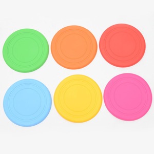 Disque volant en silicone souple pour l'entraînement des chiens - Résistant aux morsures pour Golden Retriever et Border Collie - Product Image 1