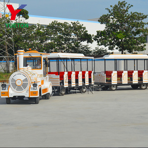 Treno turistico elettrico senza tracce da 42 passeggeri a basso prezzo-giro turistico per adulti e bambini per parco divertimenti, vendita calda - Product Image 2