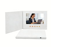Carte de vœux publicitaire numérique LCD pour entreprises, brochure vidéo numérique, carte de vœux publicitaire de marque, livre publicitaire très populaire