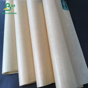 Impermeabile <span class=keywords><strong>MG</strong></span> Bianco & Brown Kraft Paper 35GSM per Sandwich/Hamburger Pacchetto - Product Image 2