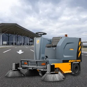 Chancee U190 Ride On Floor Sweeper Cleaning Machine Outdoor Power Pavement Driveway Sweeper