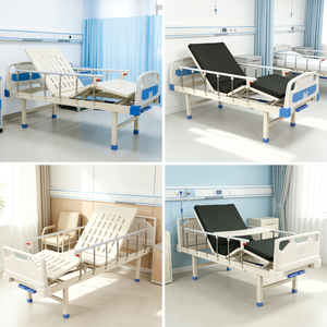 Cama de Rehabilitación Ajustable con Doble Manivela, Ajuste Manual de 6 Posiciones, Barandilla y Mesa Auxiliar Personalizada para Cuidado y Recuperación - Product Image 3