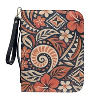 Sac de protection pour Bible tendance avec motif floral tropical, orné de coquillages et de diamants, fermeture éclair, idéal pour les voyages quotidiens, l'église, le shopping et les cadeaux