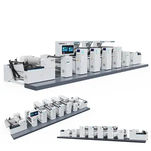 Automatische hochgeschwindigkeits-6-farben-uv-flexodruckmaschine Blütenblätter-Einheit Typ flexographische Druckmaschine