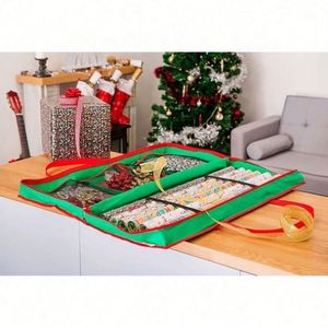 High Quality <b>Christmas</b> Slim Storage Non-Woven Fabric Organizer Vacuum Compressed Gift Wrap Wrapping Paper Bag - Product Image 4