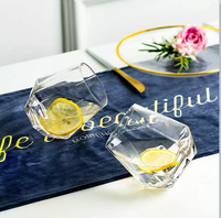 64 Pack 12 oz en forme de diamant en plastique sans pied verres à vin jetables Champagne vin whisky tasses incassable recyclé