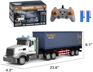 Sept 2.4G 1:12 9ch <span class=keywords><strong>RC</strong></span> điều khiển từ xa container Xe tải mô hình đồ chơi với ánh sáng âm nhạc - Product Image 3