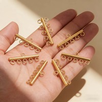 Accessoires de bijouterie en acier inoxydable électroplaqué : fermoirs pour colliers et bracelets, connecteurs de pendentifs, breloques DIY, éléments de conception totem