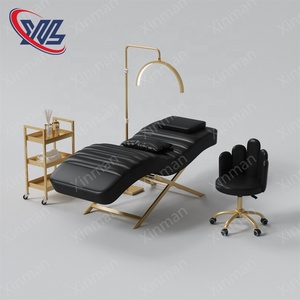 Lit de soin moderne pour salon, canapé de beauté rembourré, lit de massage spa, lit de beauté pour extensions de cils - Product Image 3