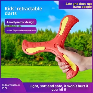 Disque volant en mousse EVA sûr, boomerang croisé à retour à 3 angles, couleur personnalisable, pour enfants et adultes, anti-stress, pour l'extérieur et la pelouse - Product Image 2