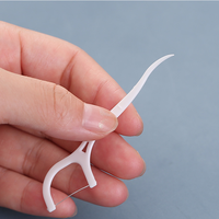Boîte en plastique portable avec logo OEM pour fil dentaire, conteneur pour cure-dents, rangement pour le nettoyage des dents, soins bucco-dentaires avec cure-dents en fil dentaire